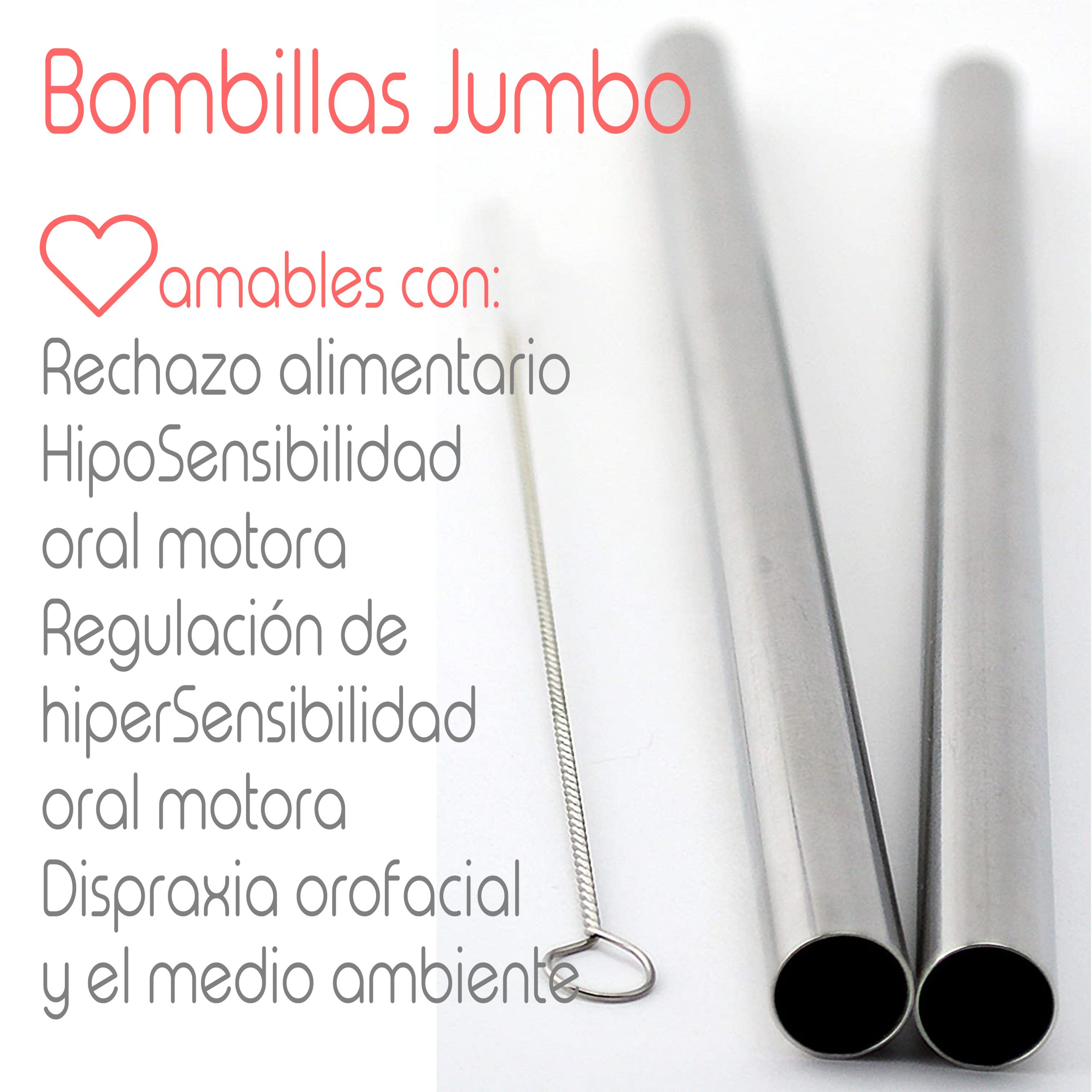 bombilla jumbo amable con rechazo alimentario, sensibilidad oral motora, dispraxia orofacial y el medio ambiente